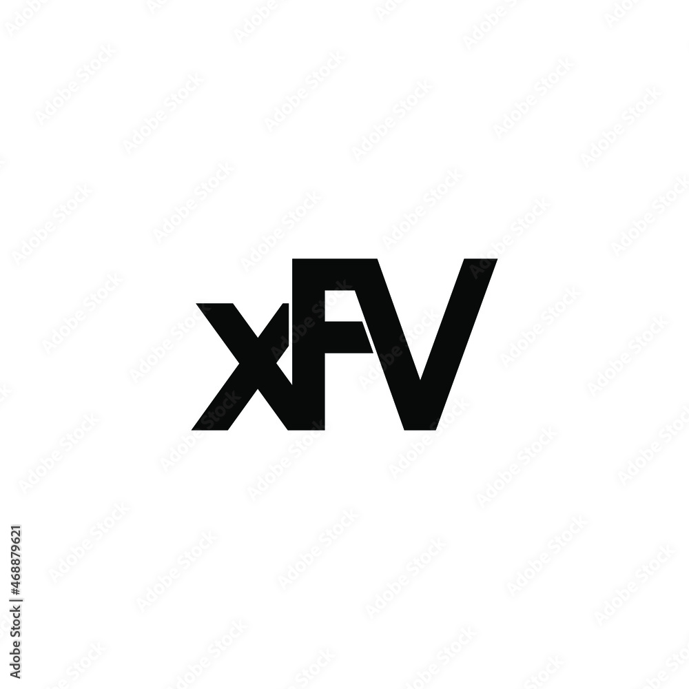 xfv initial letter monogram logo design xfv initial letter monogram logo design