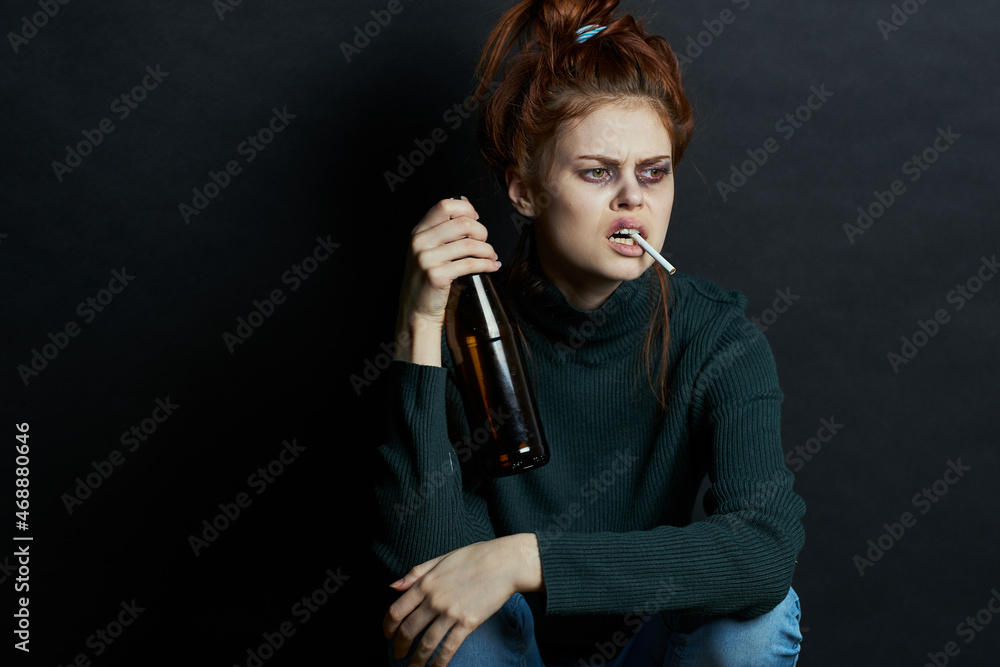 woman with fingal capital smokes a cigarette depression abuse woman with fingal capital smokes a cigarette depression abuse
