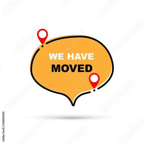 We have moved simple illustration