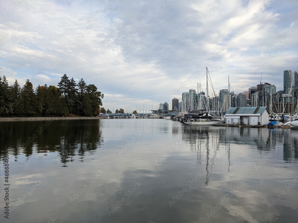 Naklejka premium boats in marina