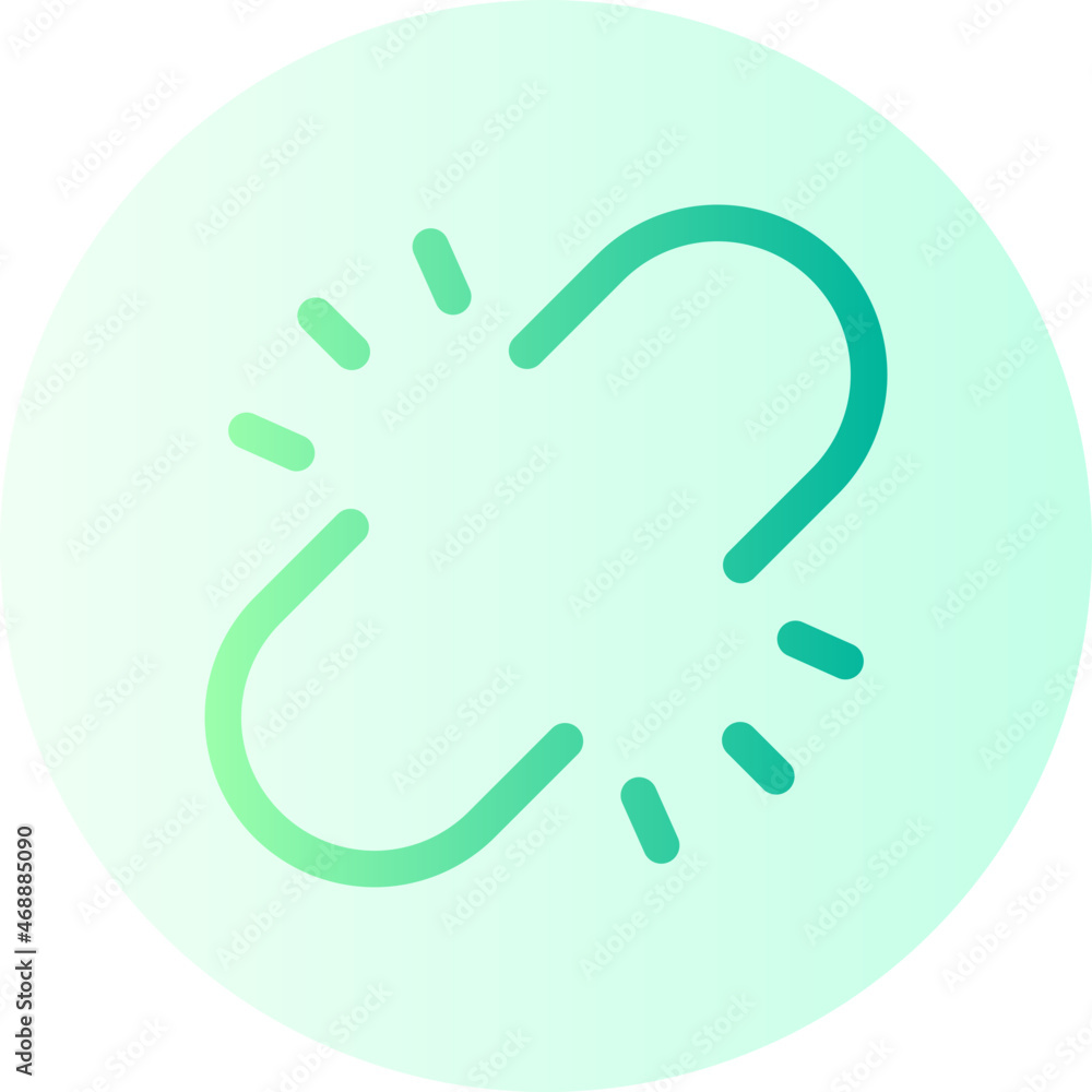 Broken Chain gradient icon Broken Chain gradient icon