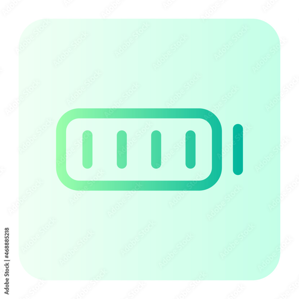 Battery gradient icon Battery gradient icon