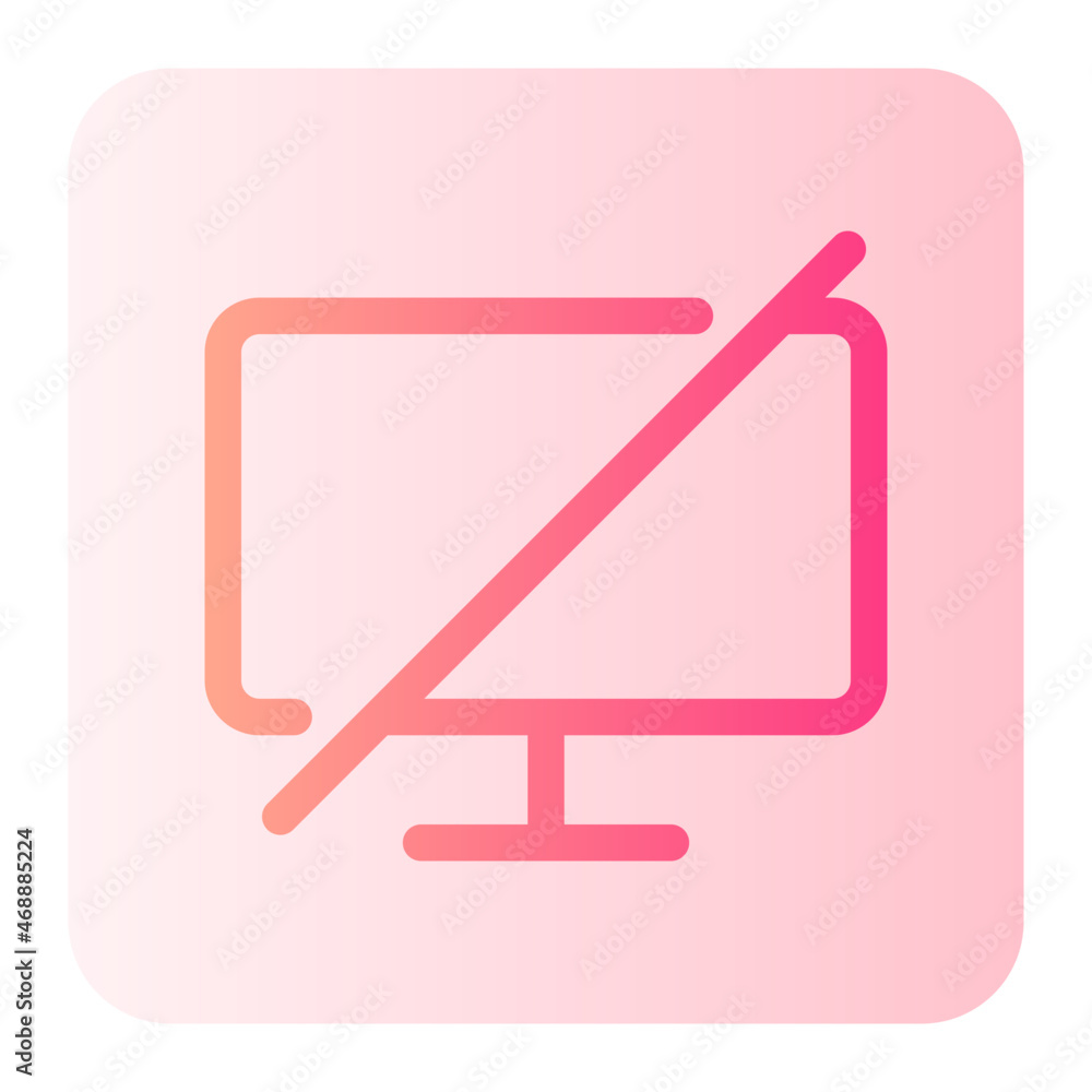 Block display gradient icon Block display gradient icon