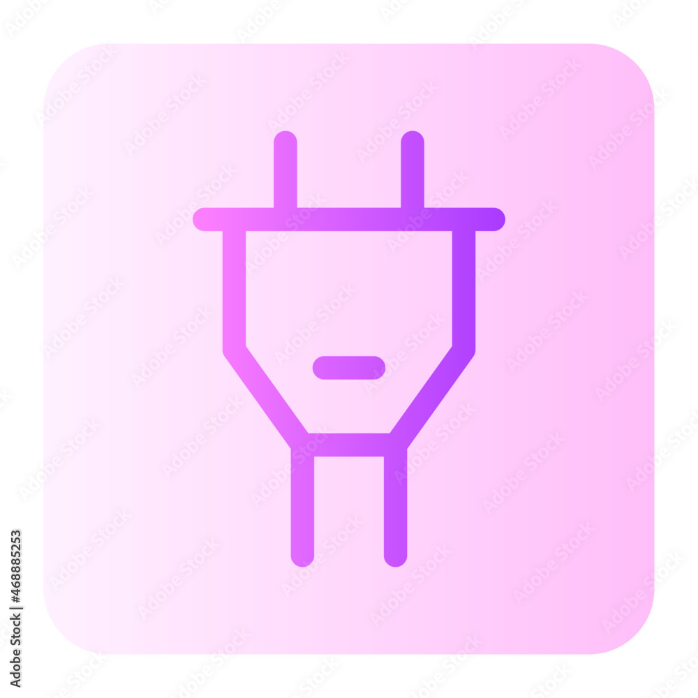 Charging plug gradient icon Charging plug gradient icon