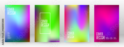 Pastel Soft. Rainbow Gradient Set Color Background