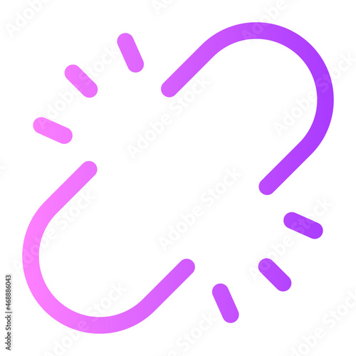 Broken Chain gradient icon