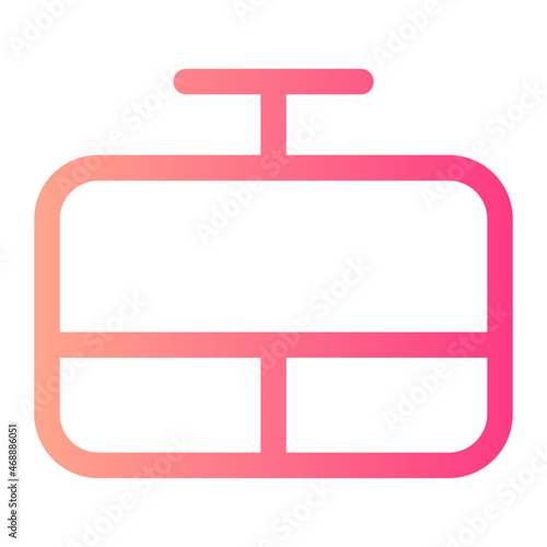 cable car gradient icon