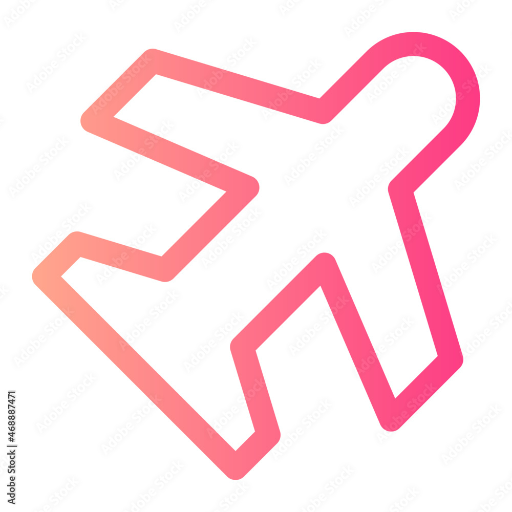 Flight gradient icon Flight gradient icon