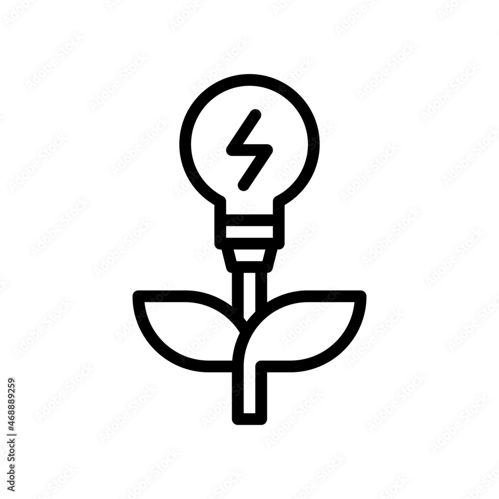 Green Energy Icon, Line style icon vector illustration, Suitable for website, mobile app, print, presentation, infographic and any other project. Green Energy Icon, Line style icon vector illustration, Suitable for website, mobile app, print, presentation, infographic and any other project.