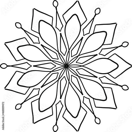 Mandala Art for coloring, Yoga, Meditation, peace,  vintage, geometric, ornaments