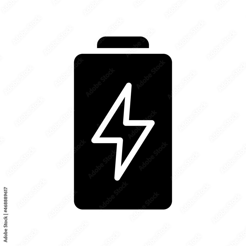 Battery Icon, Glyph style icon vector illustration, Suitable for website, mobile app, print, presentation, infographic and any other project. Battery Icon, Glyph style icon vector illustration, Suitable for website, mobile app, print, presentation, infographic and any other project.