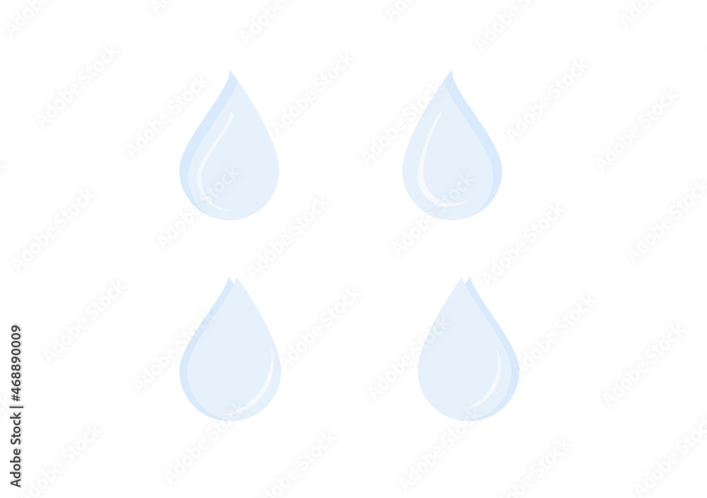 blue water drop vector isolated on white background ep109 blue water drop vector isolated on white background ep109