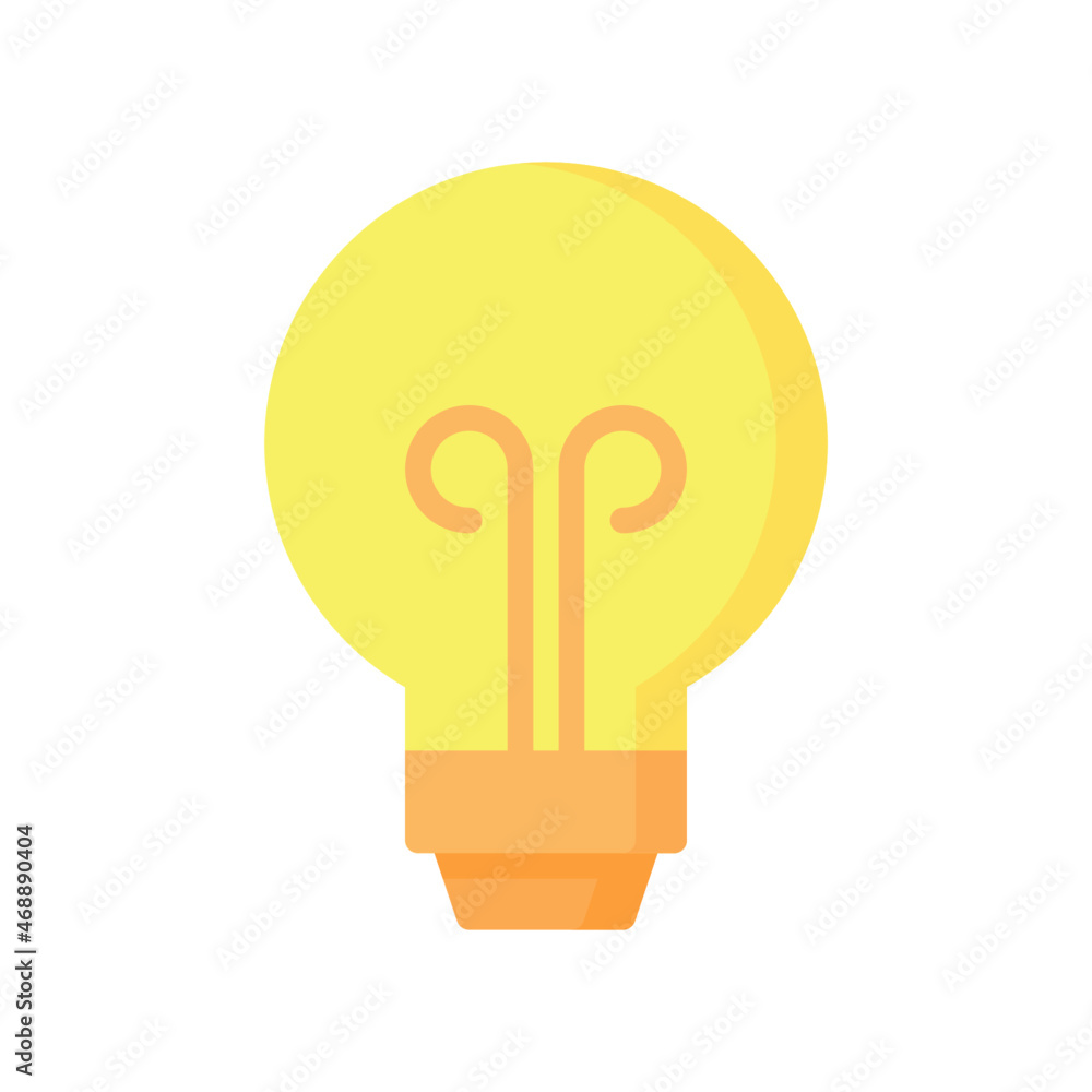 Light Bulb Icon, Flat style icon vector illustration, Suitable for website, mobile app, print, presentation, infographic and any other project. Light Bulb Icon, Flat style icon vector illustration, Suitable for website, mobile app, print, presentation, infographic and any other project.