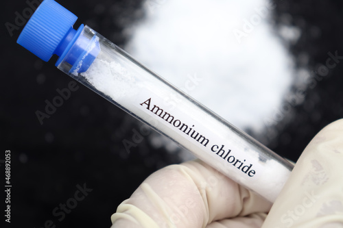 ammonium chloride in test tube photo
