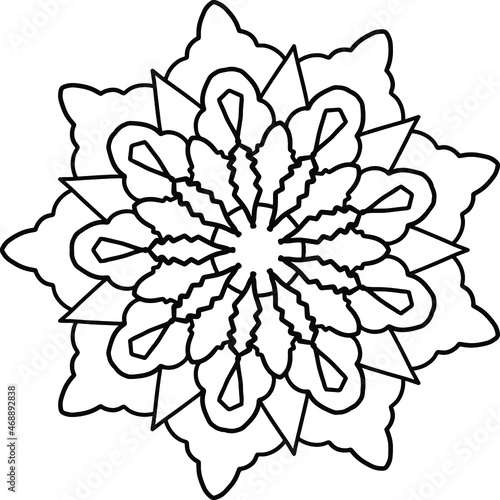 Royal Mandala pattern, Ornamental luxury mandala, Circular pattern, Decorative pattern, coloring book page, yoga , meditation, 