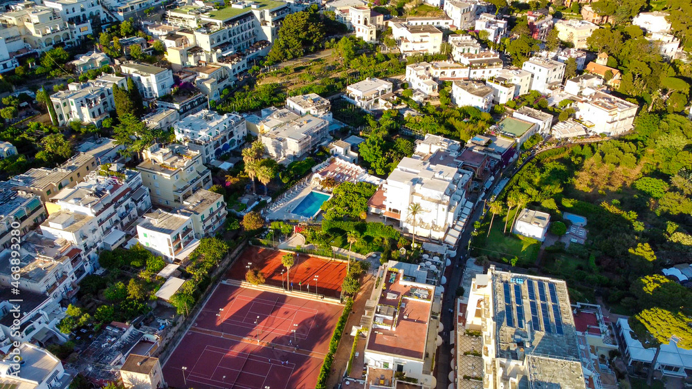 Capri Island aerial view