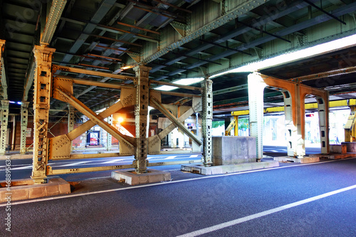 Photography A Railroad underpass in Tokyo city, Japan