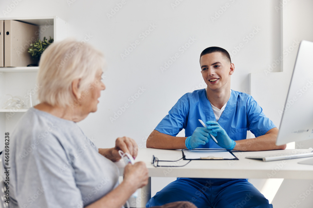 Fototapeta premium patient hospital examination in the medical office