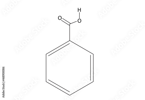 Benzoic acid structure (Benzoic acid formula)