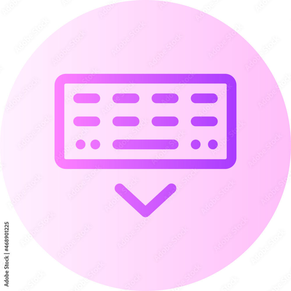 Keyboard gradient icon Keyboard gradient icon