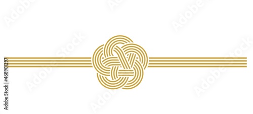 水引のセットのベクターイラスト素材／水引き／パーツ／熨斗／和風