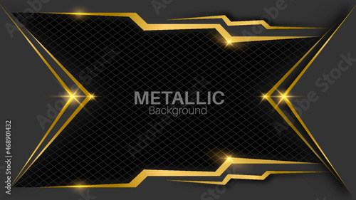 Metallic golden abstract background