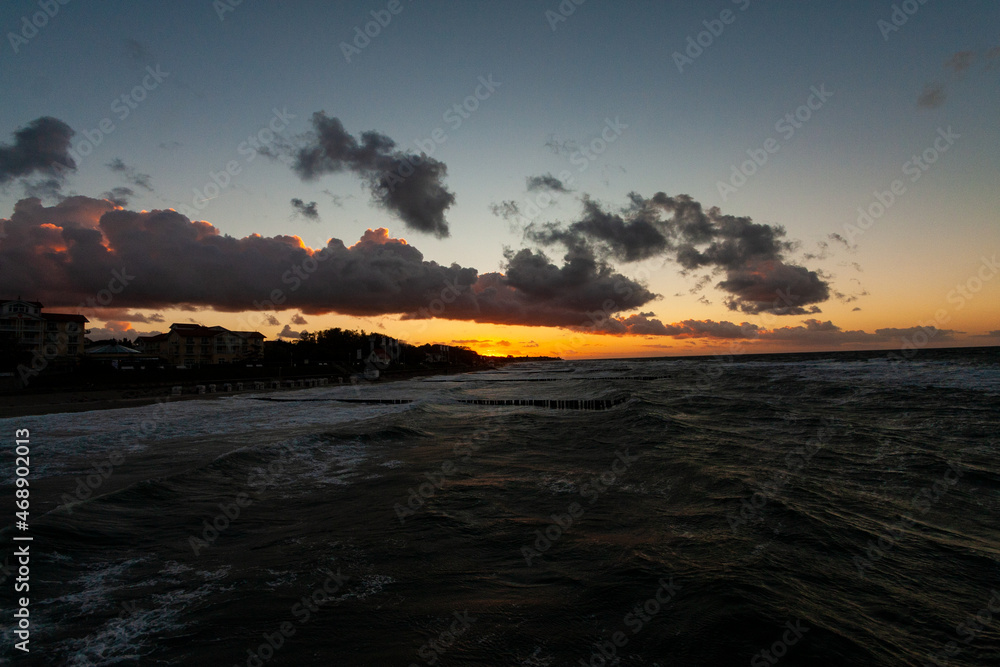 Sunset over Baltic Sea