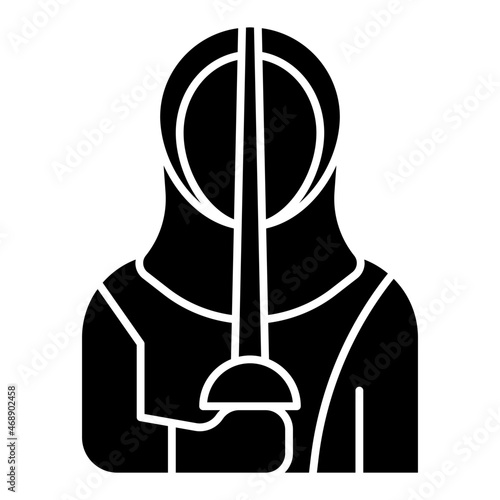 fencer glyph icon