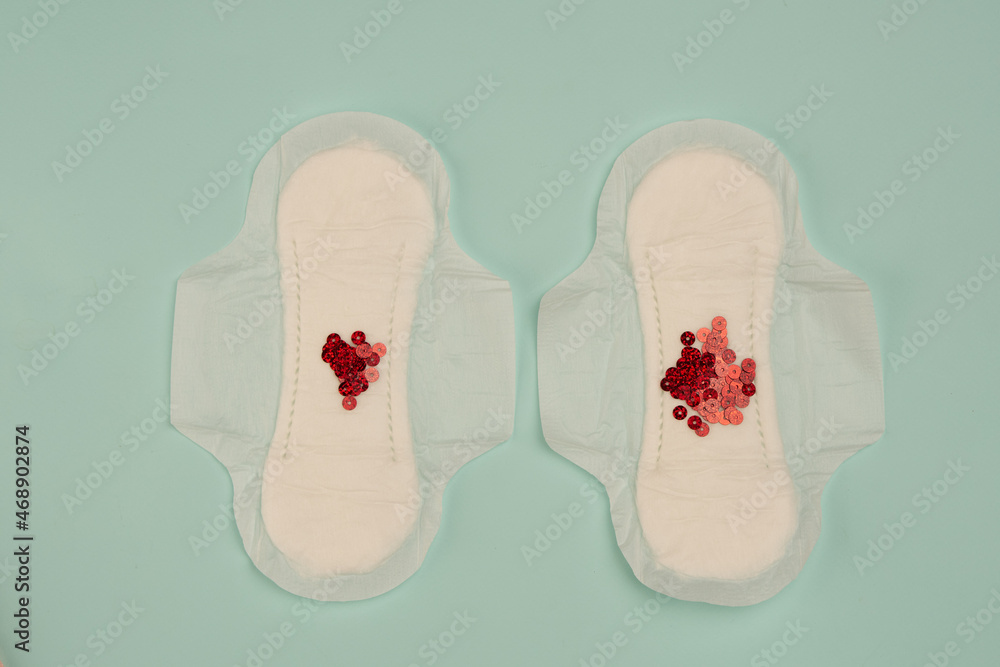 strip blood feminine hygiene menstruation protection top view strip blood feminine hygiene menstruation protection top view
