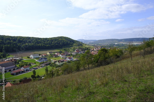 Landschaft im NSG Trockengebiete bei Machtilshausen,  Landkreis Bad Kissingen, Unterfranken, Franken, Bayern, Deutschland photo