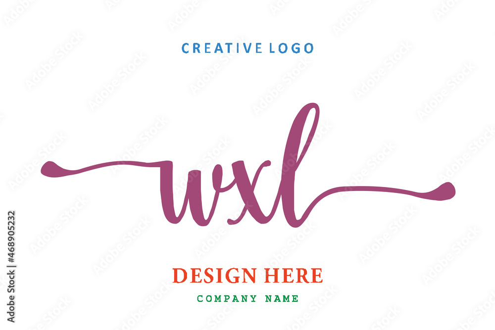 WXL lettering logo is simple, easy to understand and authoritative WXL lettering logo is simple, easy to understand and authoritative