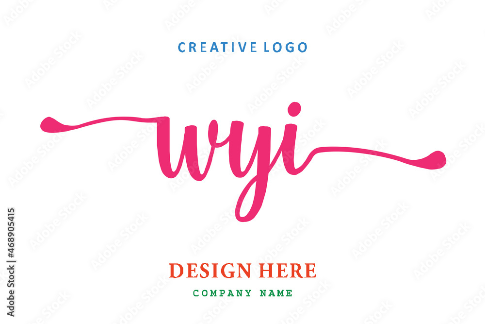 WYI lettering logo is simple, easy to understand and authoritative WYI lettering logo is simple, easy to understand and authoritative
