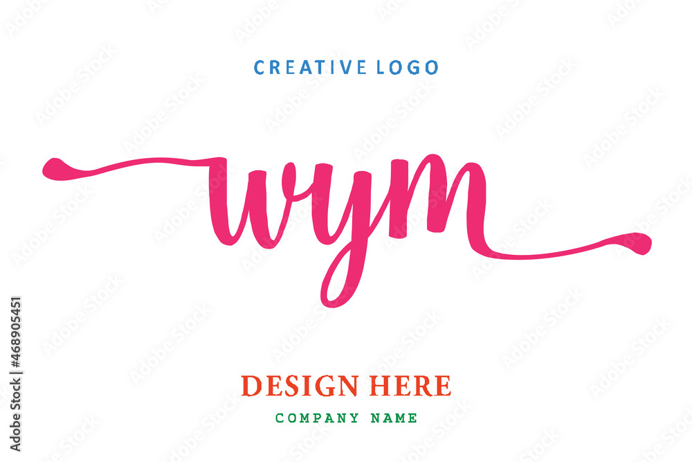 WYM lettering logo is simple, easy to understand and authoritative WYM lettering logo is simple, easy to understand and authoritative