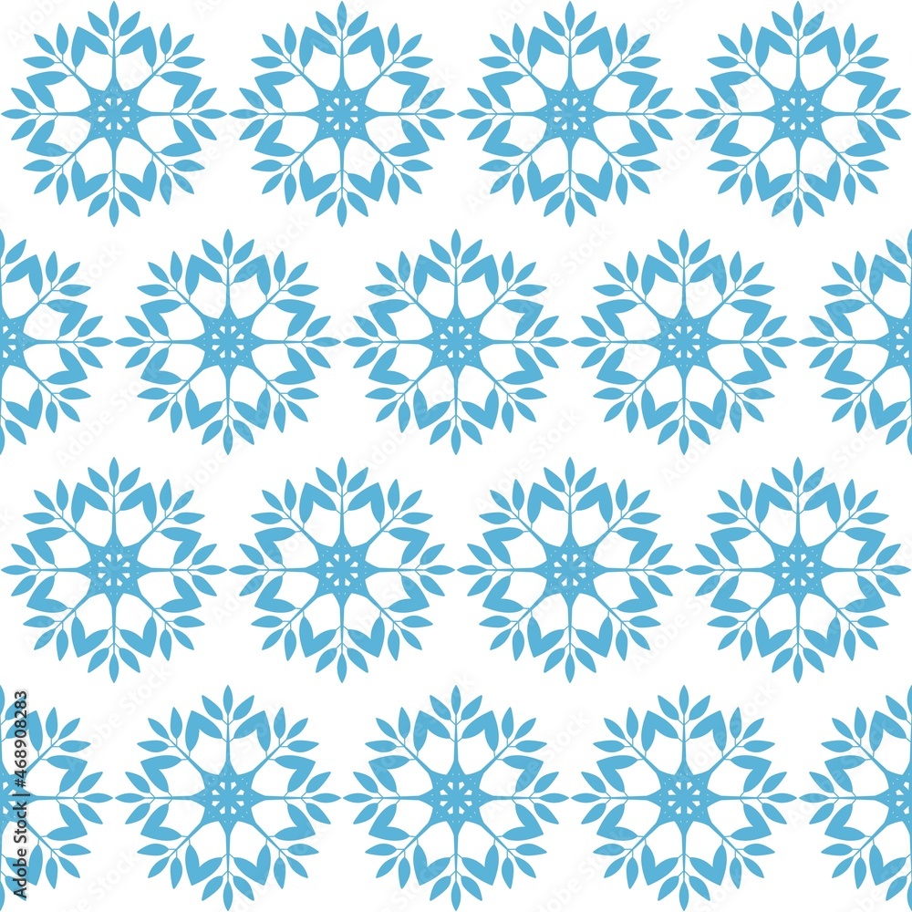 Seamless winter pattern with snowflakes for fabrics and textiles and linens Seamless winter pattern with snowflakes for fabrics and textiles and linens