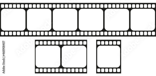 Vector blank cinema film strip.
