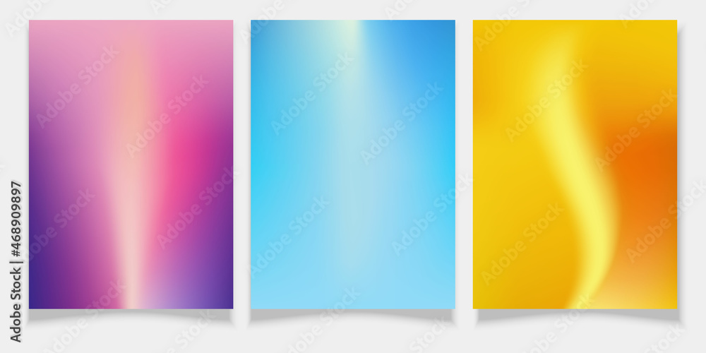 Fototapeta premium Minimal cover design template. Beautiful mesh gradient. Future pattern collection.