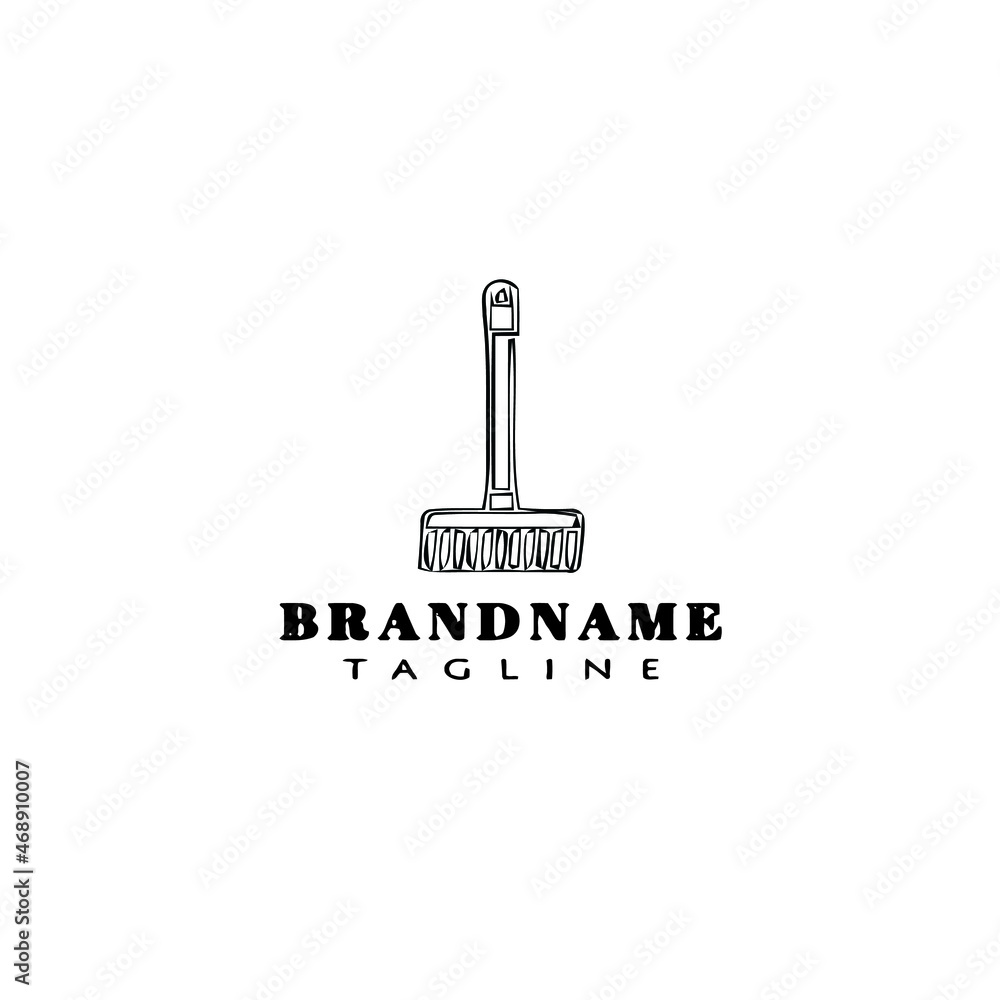 broom logo design template icon black isolated vector illustration broom logo design template icon black isolated vector illustration