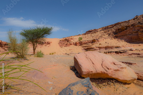 Red Canyon in the Senai Peninsula Desert