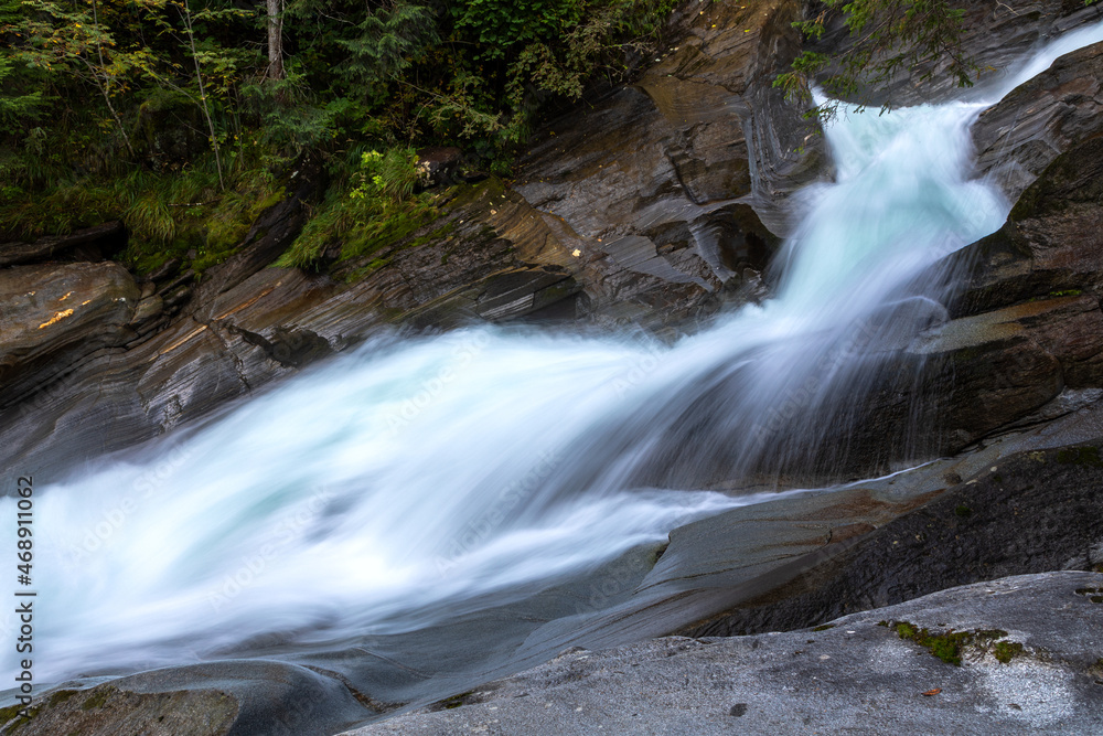 Stieber Wasserfall in Moos in Passeier, Südtirol
