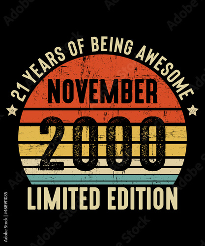 November 2000 - 21th Birthday Gifts