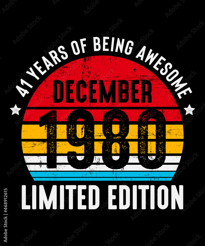 December 1980 - 41th Birthday Gifts