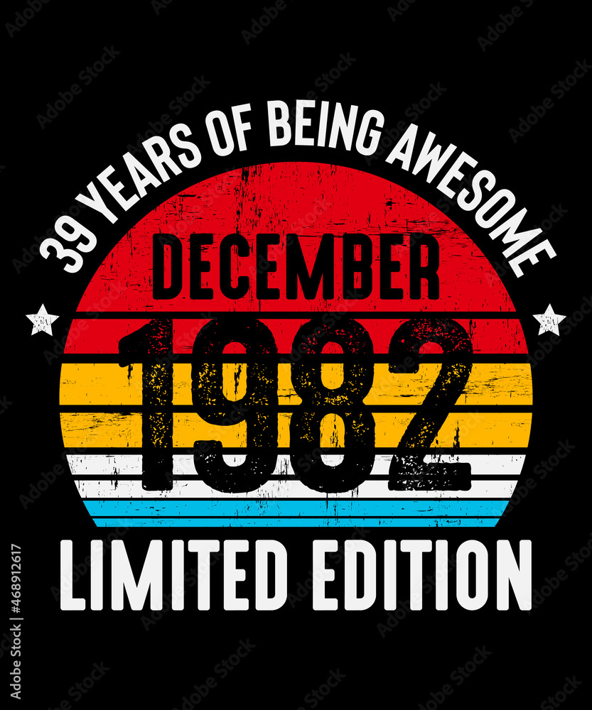 December 1982 - 39th Birthday Gifts