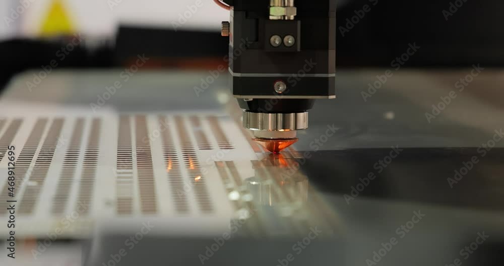 CNC Laser cutting of metal, modern industrial technology. CNC Laser cutting of metal, modern industrial technology.
