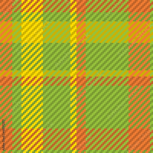 Seamless pattern of scottish tartan plaid. Repeatable background with check fabric texture. Vector backdrop striped textile print.
