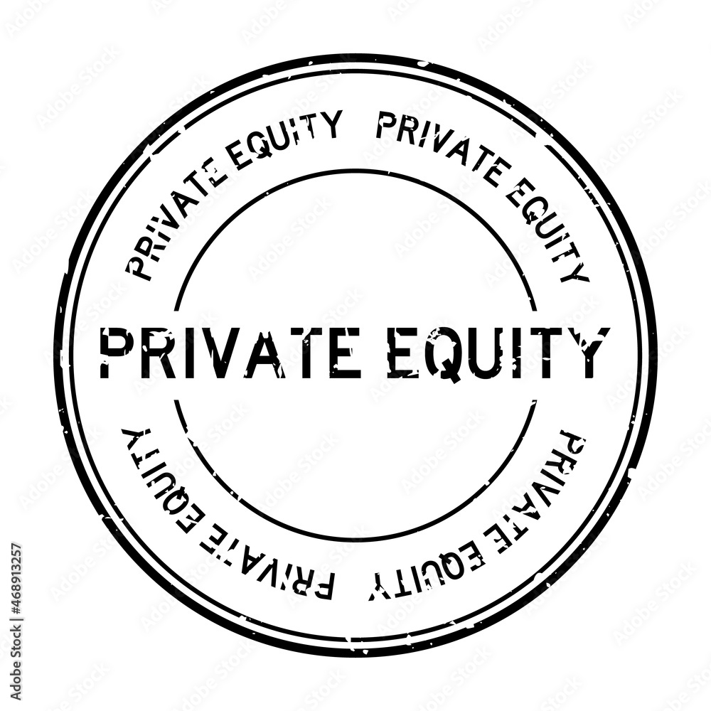 Grunge black private equity word round rubber seal stamp on white background Grunge black private equity word round rubber seal stamp on white background