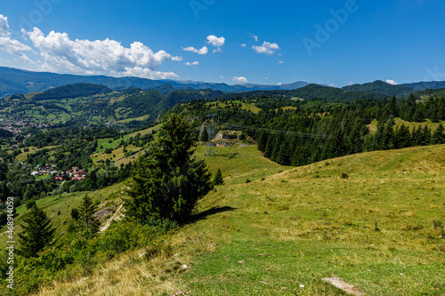 The landscape of the carpathian in Romania