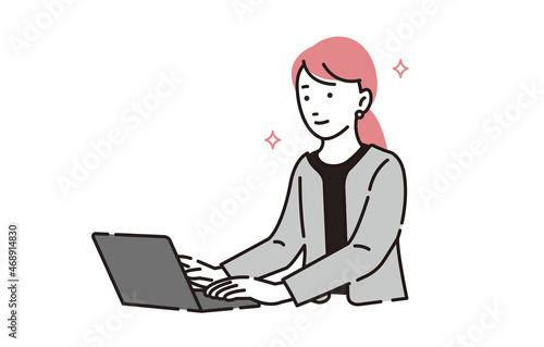 いきいきしているビジネスパーソン女性