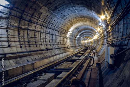 Underground transport tunnel, subway tunnel, St. Petersburg © SeTTMF