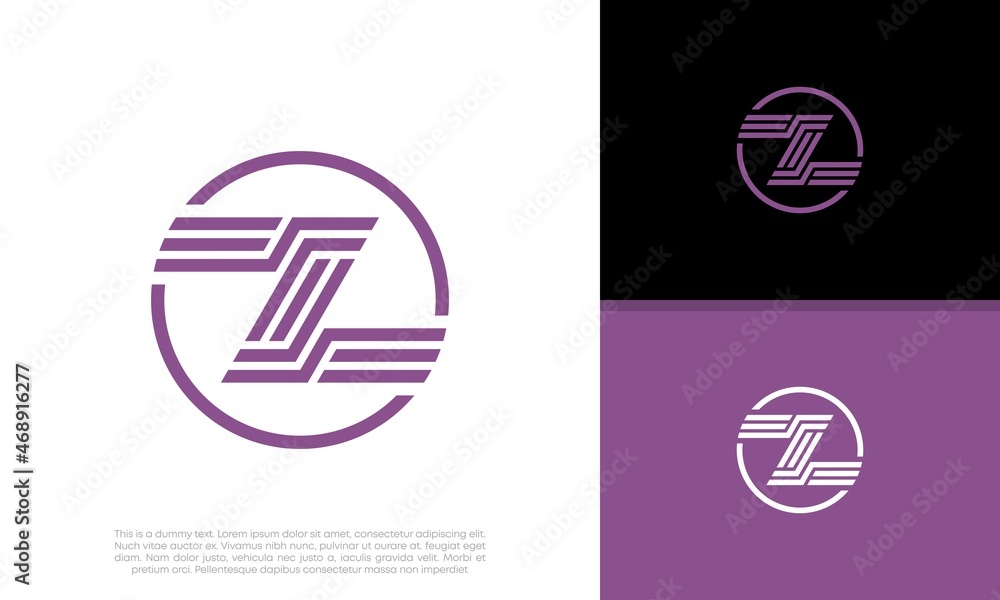 Initial Z logo design. Innovative high tech logo template. Initial Z logo design. Innovative high tech logo template.