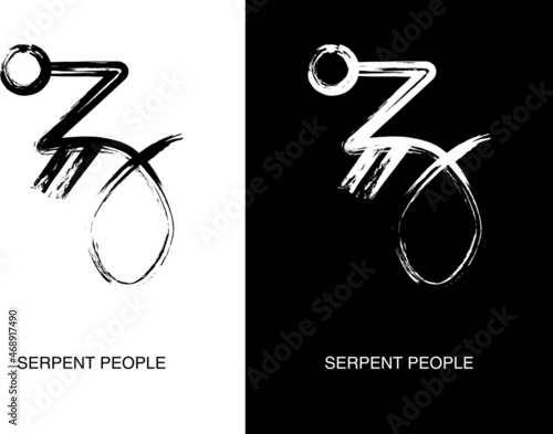 Poster of Serpent People Full Atavism. Nonhuman specie with humanoid limbs. Lovecraftian Bestiary. Lesser Independent race in the Cthulhu Mythos.